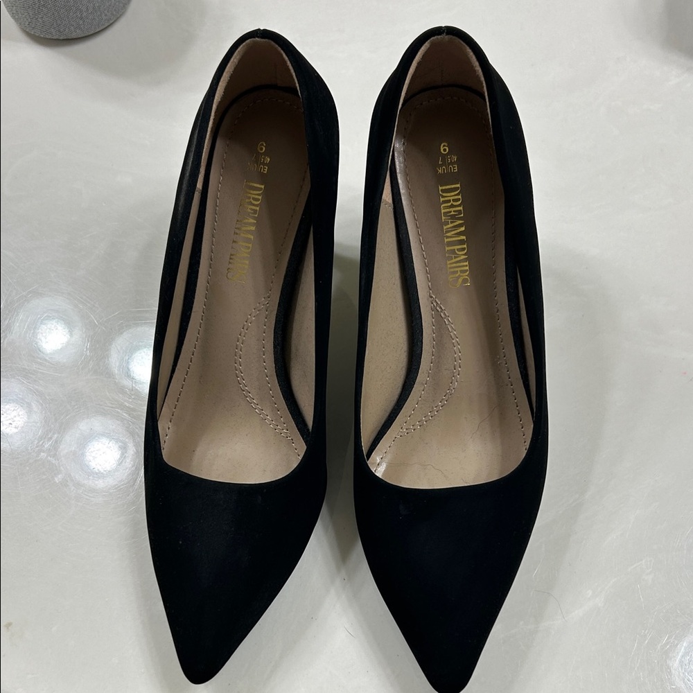 Dream Pairs Black Pointed-Toe Women's Heels